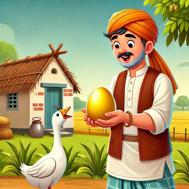 सुनहरा अंडा | The Golden Egg - Read in Hindi, English, Urdu & Farsi
